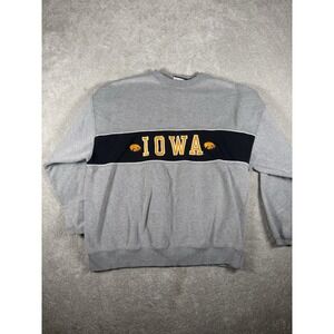 VINTAGE Iowa Hawkeyes Varsity Athletics  Sweatshirt  XL Gray Crewneck‎ NCAA 90s